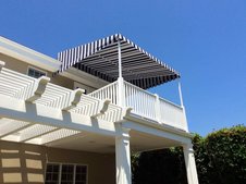 Awning over balcony