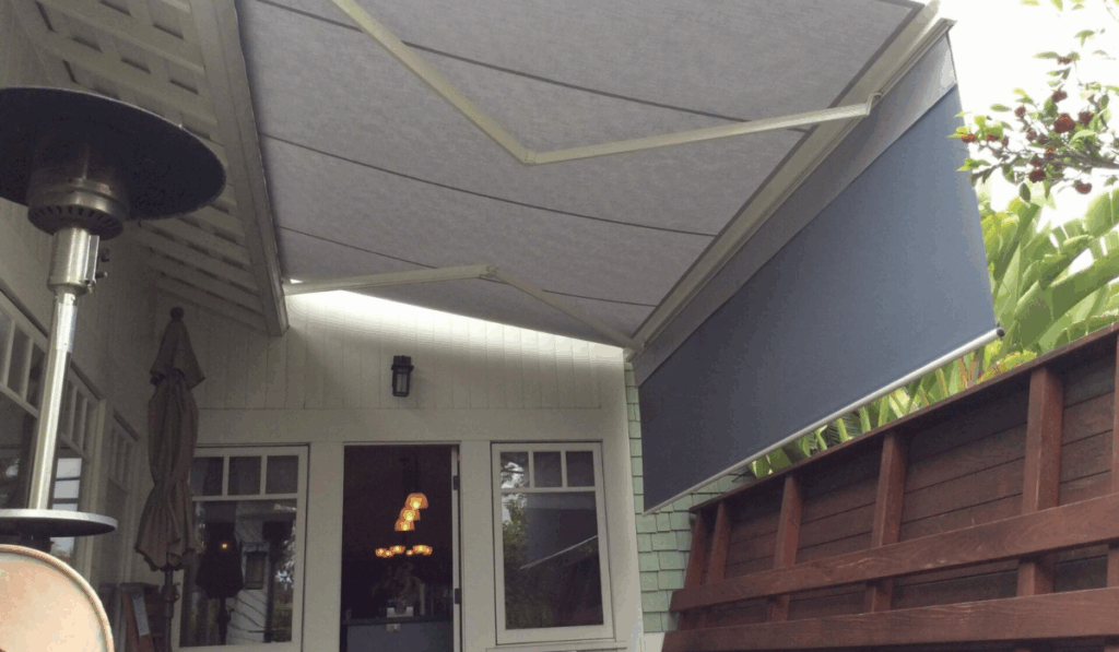 retractable awning for deck